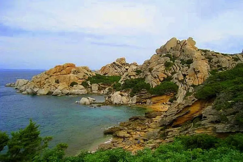 The Sardinian coastal landscape